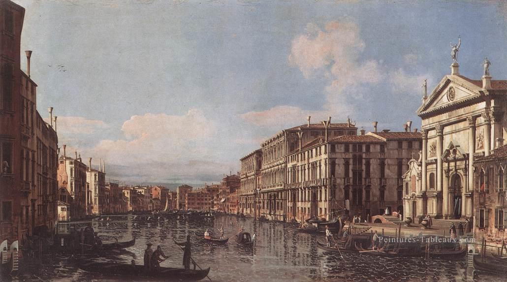 Vue du Grand Canal à San Stae Bernardo Bellotto Venise classique Peintures à l'huile
